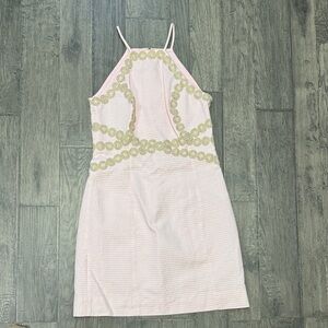 Lilly Pulitzer Pink and Gold Mini Dress